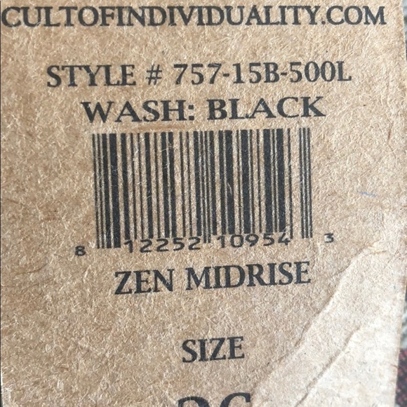 Cult of Individuality Denim Zen Moto Pant Jean 26 - Picture 15 of 15